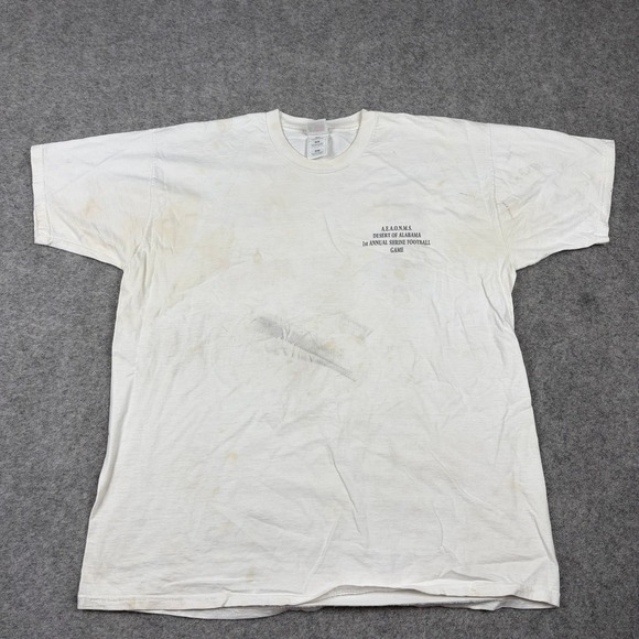 Fruit of the Loom Other - Fruit of the Loom T-Shirt Mens XXL White Desert of Alabama Shrine Football Game
